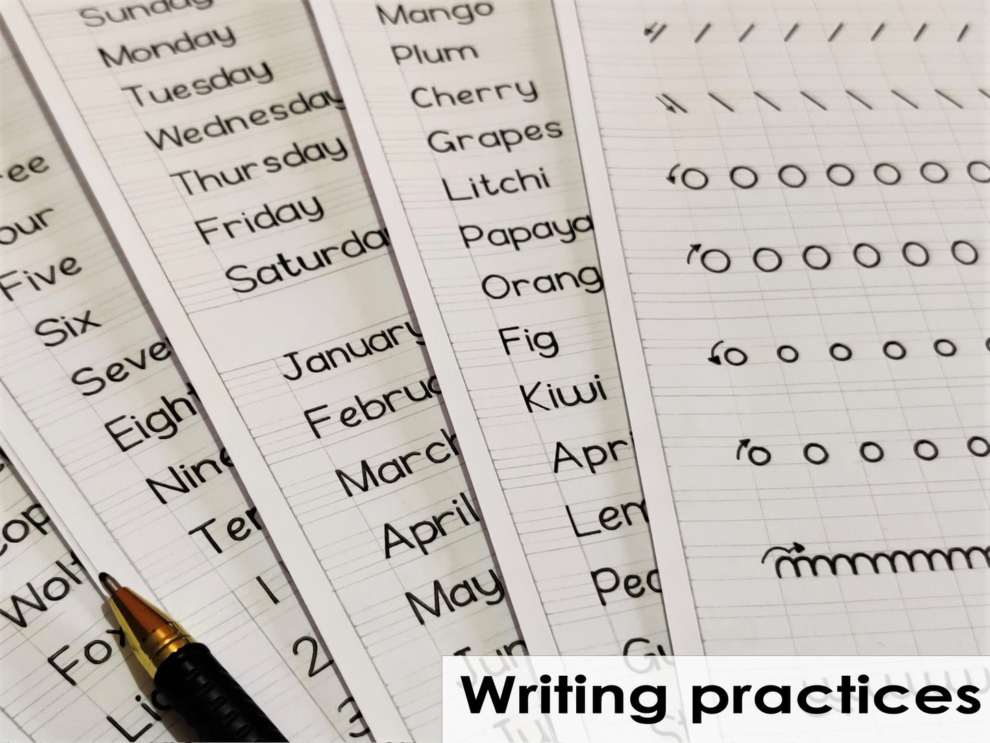 Printable Print Handwriting Worksheets | Size A4 | Pages 12