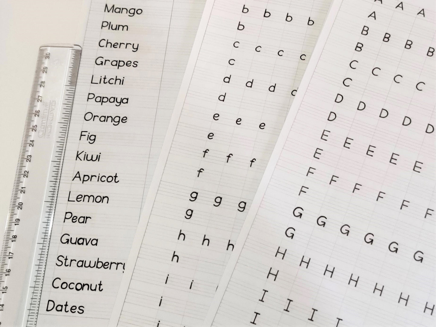 Printable Print Handwriting Worksheets | Size A4 | Pages 12