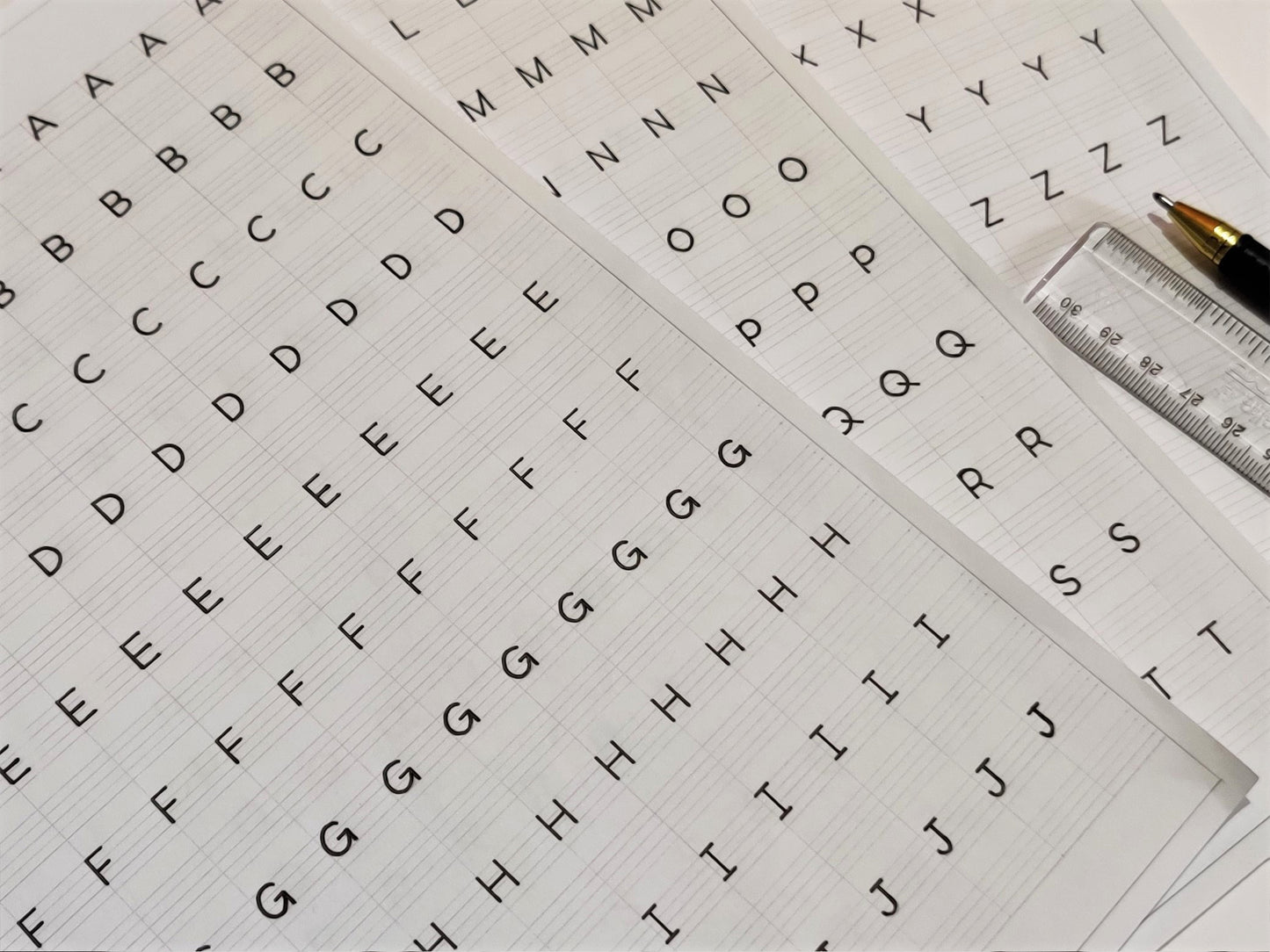 Printable Print Handwriting Worksheets | Size A4 | Pages 12